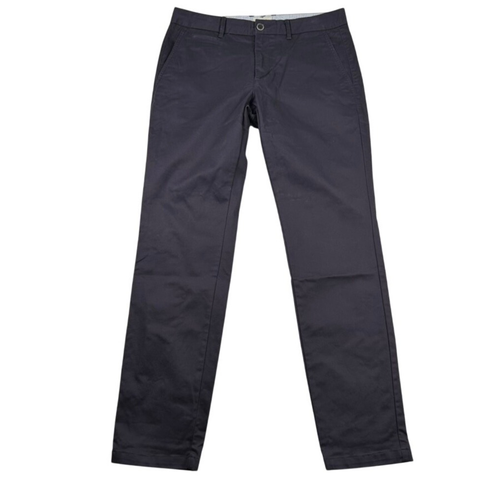 Perk Feel Good Chinos Mens 33x32 Slim Fit Stretch Cotton Twill Pants Navy Blue